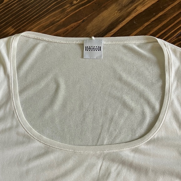 Wolford Cream Long Sleeve Off-White Top, Women’s Size Medium - Picture 3 of 6